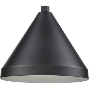 R Series Satin Black 13 inch Cone Shade